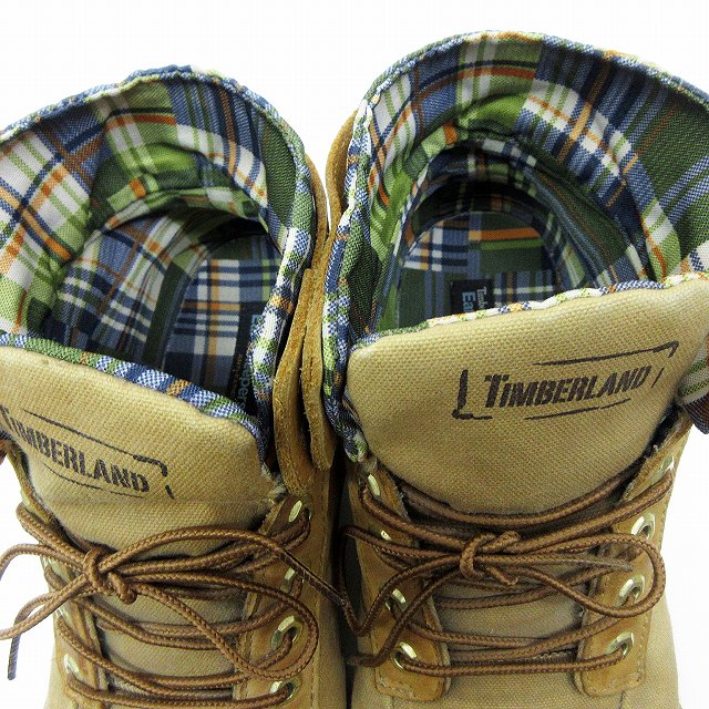 Timberland チェック柄 ハイカットスニーカー Timberland - ティンバーランド☆迷彩柄ハイカットスニーカーの