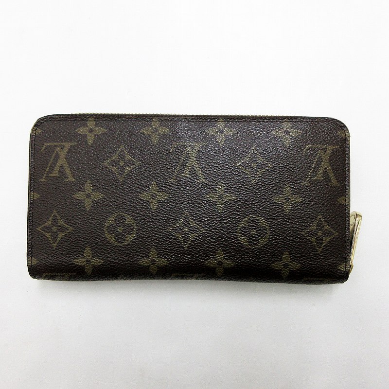 ゆかり ルイヴィトン モノグラム V ジッピーウォレット M60936 ルイヴィトン LOUIS VUITTON 美品 M60936 モノグラムV ジッピー
