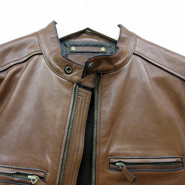 コーチ COACH シープレザー シングル ライダース ジャケット XS 日本  