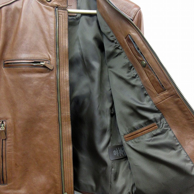 コーチ COACH シープレザー シングル ライダース ジャケット XS 日本  