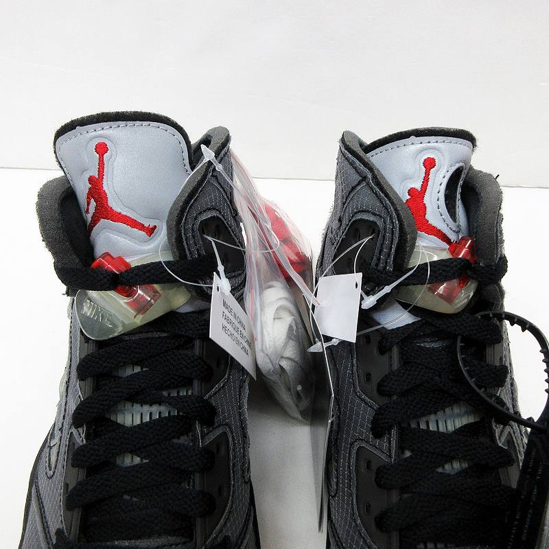 未使用品 ナイキ NIKE × オフホワイト OFF WHITE AIR JORDAN 5 RETRO 