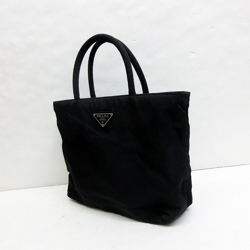 プラダ PRADA ナイロン ミニ トートバッグ 黒 ブラック系 レディース 