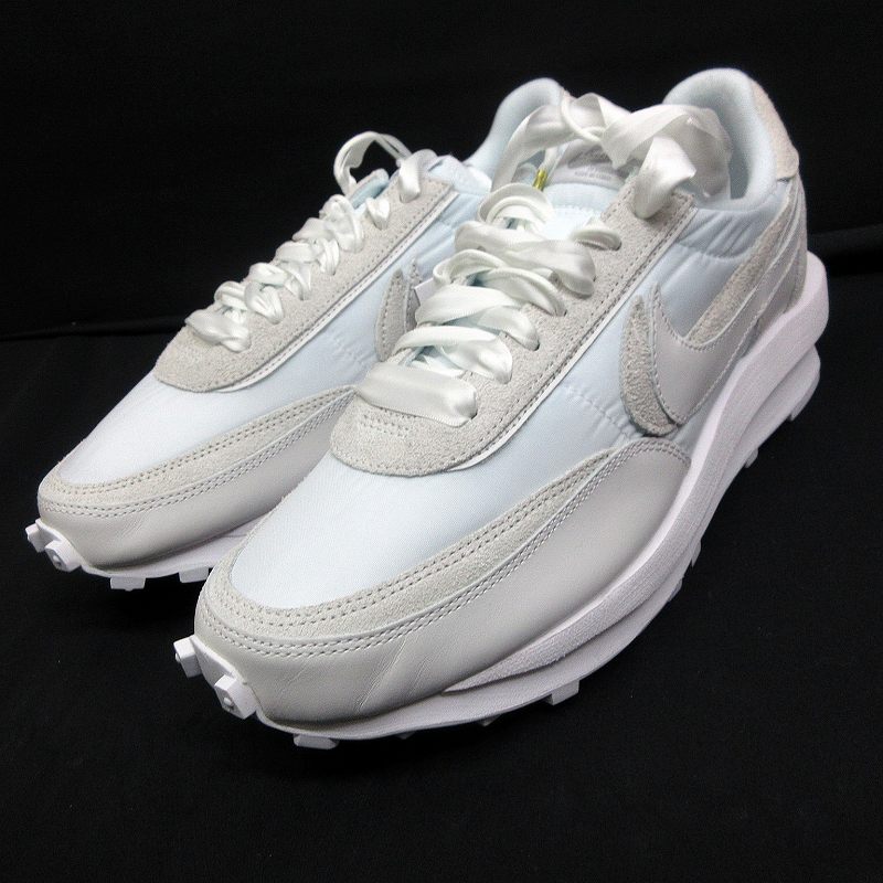 未使用品 サカイ sacai × NIKE ナイキ LD Waffle White Nylon レザー  