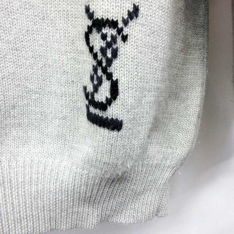 イヴサンローラン YVES SAINT LAURENT ロゴ ウール ケーブルニット 