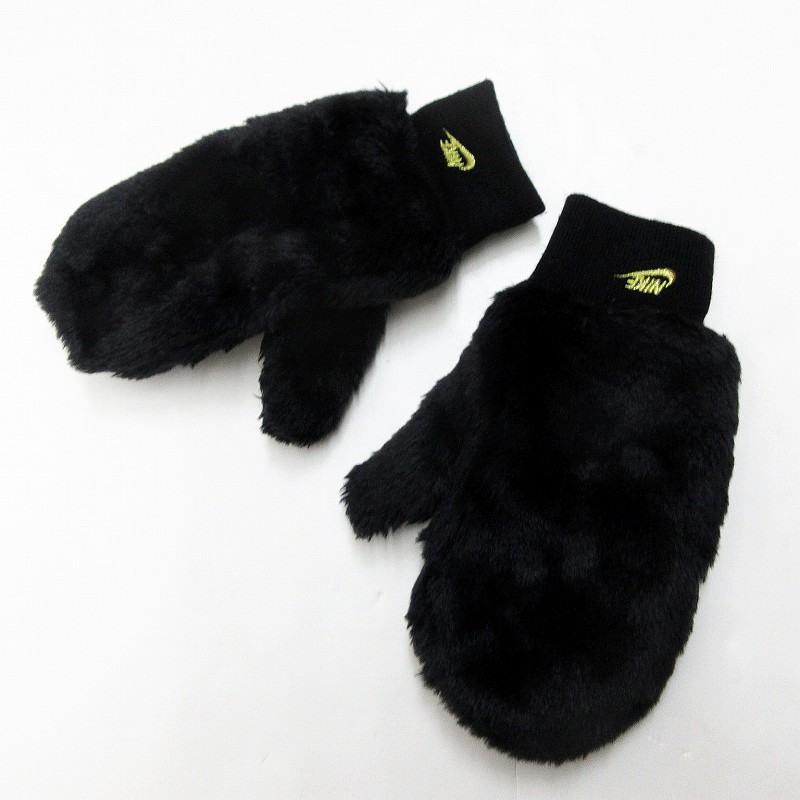 ナイキ Nike ファー 手袋 グローブ 黒 ブラック系 23 レディース 064 ベクトルパーク