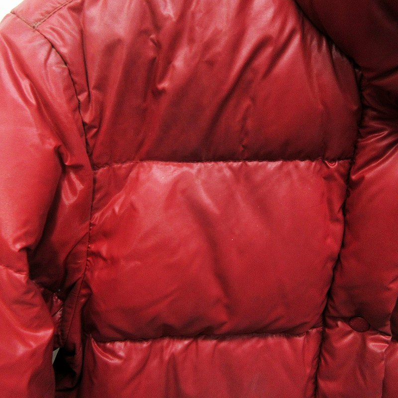 モンクレール MONCLER 茶タグ ダウンジャケット 0 赤 レッド系 XXS 