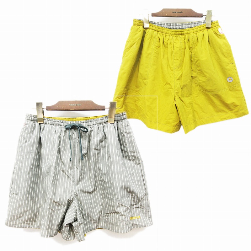 美品★モンクレール・ワッペン付 バックポケットライン スイムパンツ(XL) 美品☆モンクレール・ワッペン付 バックポケットライン ぐずれ