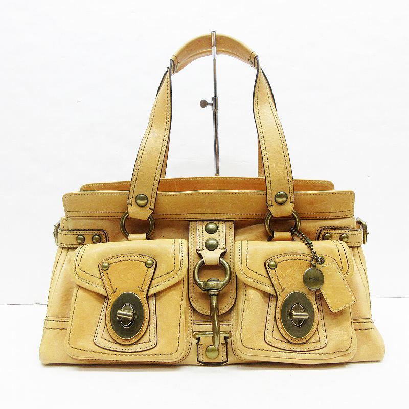 コーチ COACH 11130 レザー サッチェル ハンドバッグ ショルダーバッグ ベージュ レディース 064-202010250264 |  ベクトルパーク COACH レザー ハンドバック ベージュ