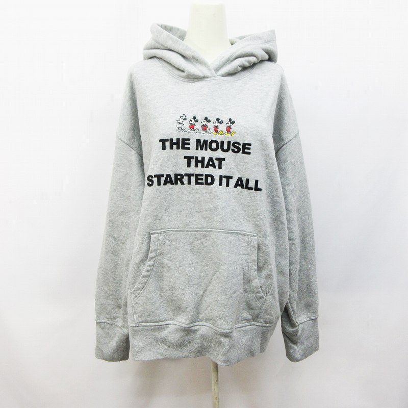 ユニクロ Uniqlo ディズニー Disney ミッキーマウス パーカー スウェット プルオーバー 長袖 刺繍 Xl 灰色 グレー系 レディース 064 ベクトルパーク ユニクロ Uniqlo ディズニー Disney ミッキーマウス パーカー スウェット プルオーバー 長袖 刺繍 Xl 灰色 グレー系 レディース 064 ベクトルパーク