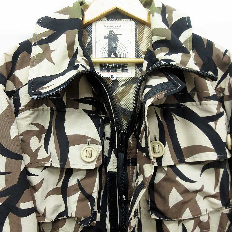 アベイシングエイプ A BATHING APE トライバル カモフラ 迷彩 ナイロン 