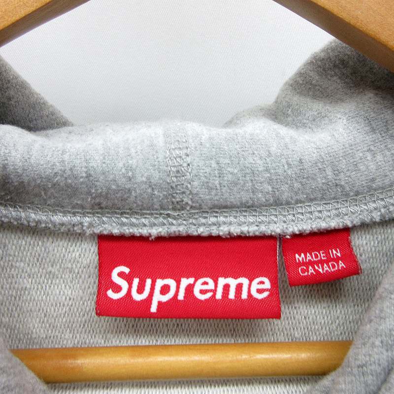 シュプリーム SUPREME 13SS Bling Box Logo Hooded Sweatshirt プルオーバー パーカー S 灰色 グレー系 ブリング ボックスロゴ メンズ