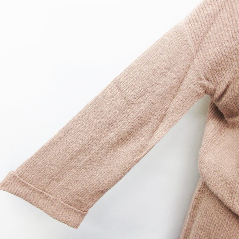 グレイル Grl リブ ニット ワンピース 長袖 ロング丈 オフネック ストレッチ M ピンク系 31 レディース 064 ベクトルパーク