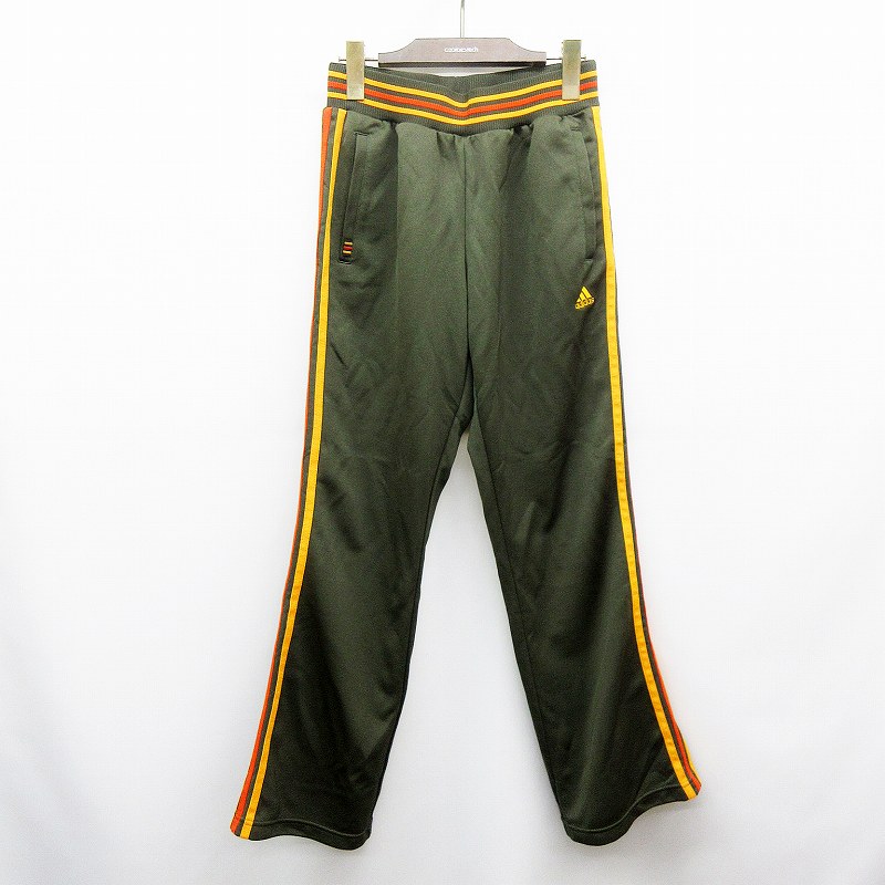 アディダス Adidas クライマライト ブーツカット トラックパンツ ジャージー L 緑 グリーン系 オレンジ系 黄色 イエロー系 レディース 064 ベクトルパーク