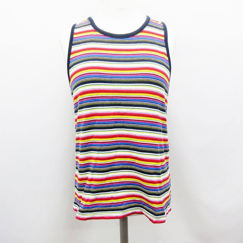 ビームスボーイ Beams Boy ボーダー タンクトップ ノースリーブ カットソー Mサイズ相当 マルチカラー レディース 064 ベクトルパーク ビームスボーイ Beams Boy ボーダー タンクトップ ノースリーブ カットソー Mサイズ相当 マルチカラー レディース 064 ベクトルパーク