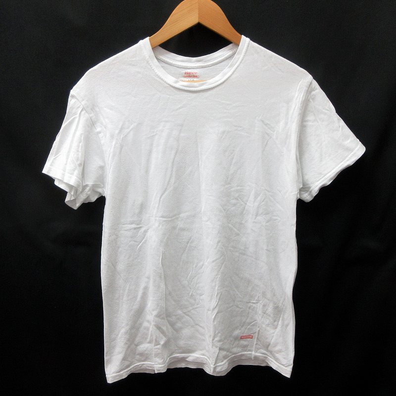 Supreme カットソー × Hanes ヘインズ　ロングスリーブ ロンT Supreme (シュプリーム) Hanes (ヘインズ) 半袖カットソー 19ss ベージュ サイズ:L