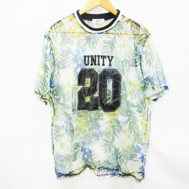 ウィゴー Wego We19sm04 L018 フラワー メッシュ ナンバリング Tシャツ カットソー 半袖 丸首 花柄 ボタニカル柄 シースルー F L相当 マルチカラー レディース 064 ベクトルパーク ウィゴー Wego We19sm04 L018 フラワー メッシュ ナンバリング Tシャツ カットソー 半袖 丸首 花柄 ボタニカル柄 シースルー F L相当 マルチカラー レディース 064 ベクトルパーク
