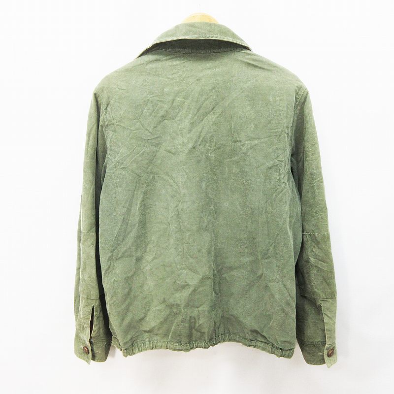 Nino Cerruti Sport リバーシブル コーデュロイ ジャケット プルオーバー ハーフボタン 綿 コットン L カーキ系 ベージュ系 32 メンズ 064 ベクトルパーク