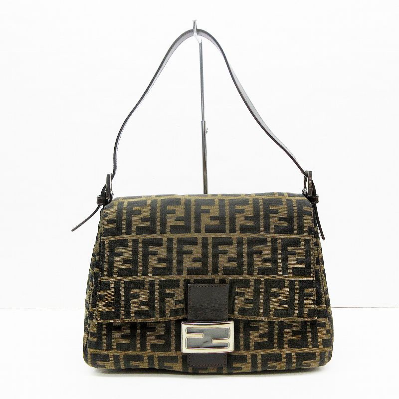 未使用品 フェンディ FENDI マンマバケット ズッカ柄 FF キャンバス 