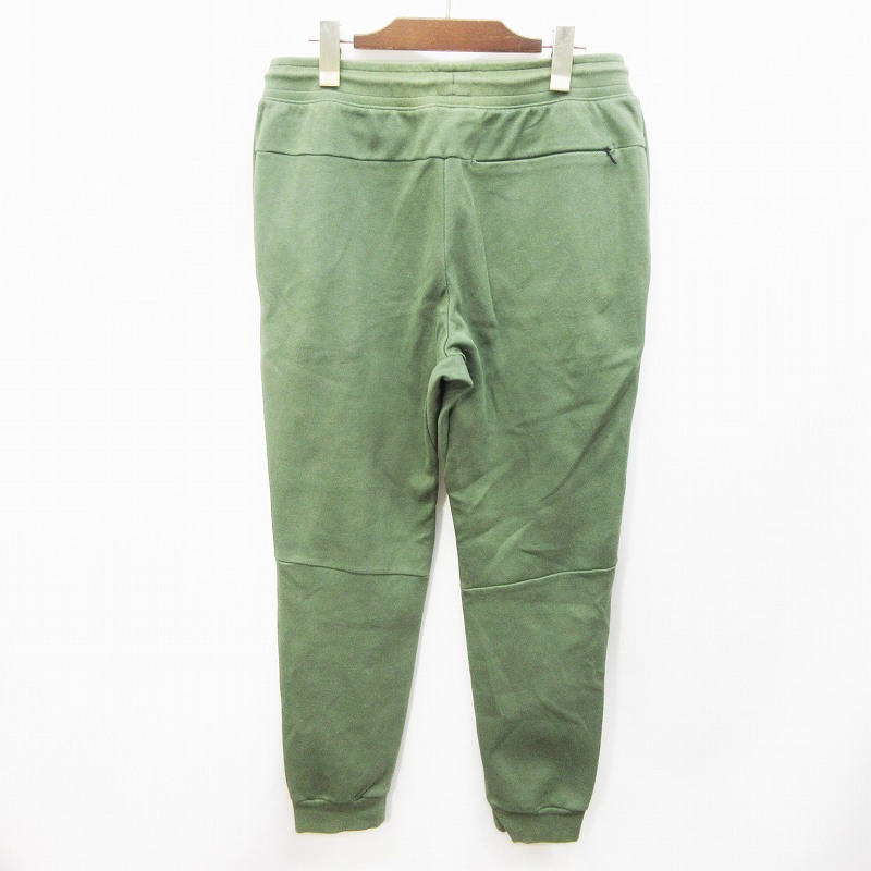 ジーユー Gu 341 アクティブ スエット ジョガー パンツ ロング 無地 ウエストゴム L カーキーグリーン 33 メンズ 064 ベクトルパーク