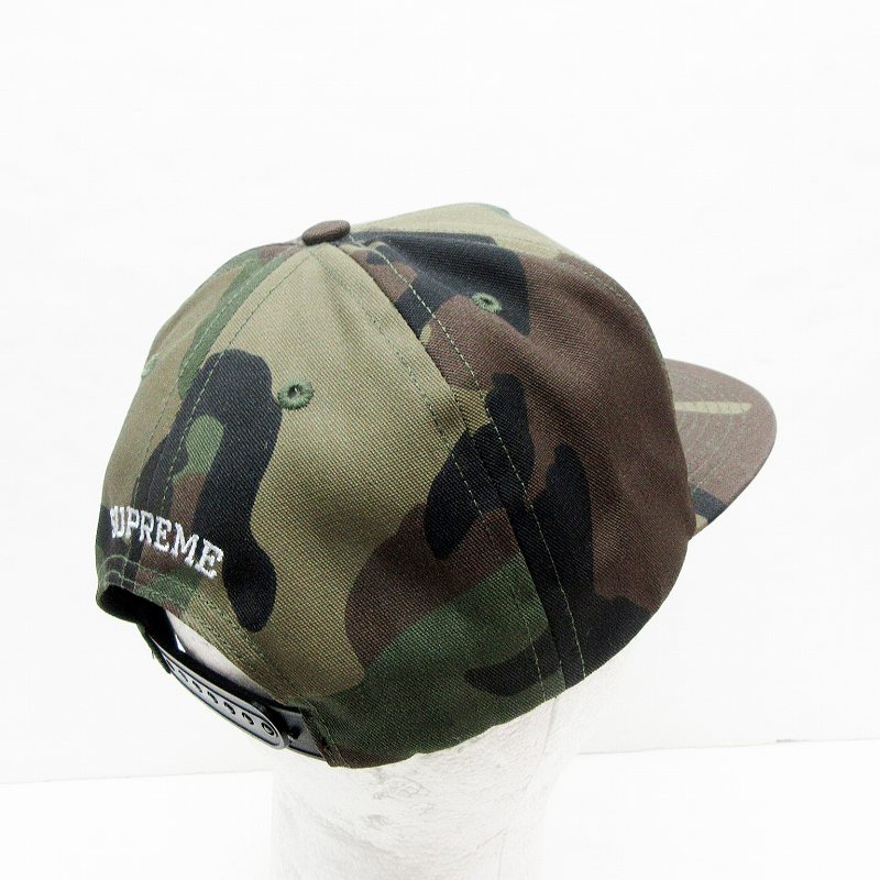 シュプリーム SUPREME 17FW Fire 5-Panel キャップ 迷彩 緑 グリーン系