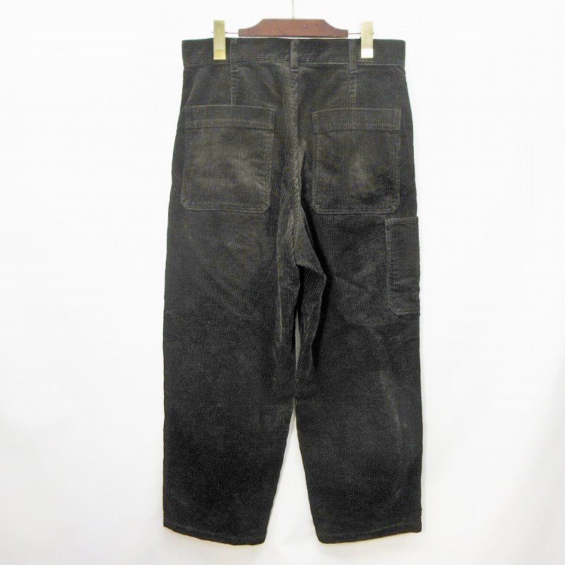 ユニクロ Uniqlo U 321 コーデュロイ ワイド ワーク パンツ サルエル ロング ジップフライ 綿 コットン 100 79 M相当 茶 ダークブラウン系 36 メンズ 064 ベクトルパーク