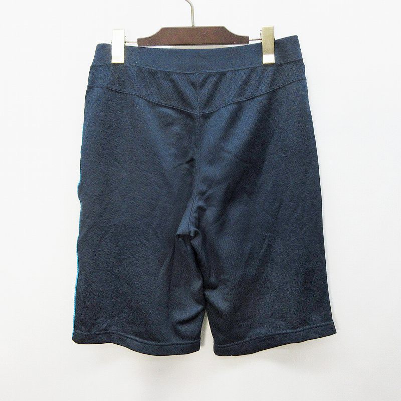 ユニクロ Uniqlo スポーツウェア トレーニング ショート ハーフパンツ ジャージ ウエストゴム ライン L 紺 ネイビー系 36 メンズ 064 ベクトルパーク