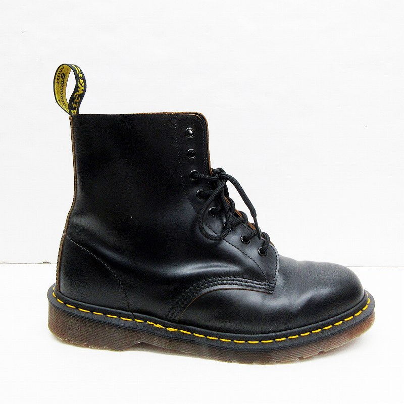 英国製 程度良好Dr. Martens 8ホール つまんない BLACK
