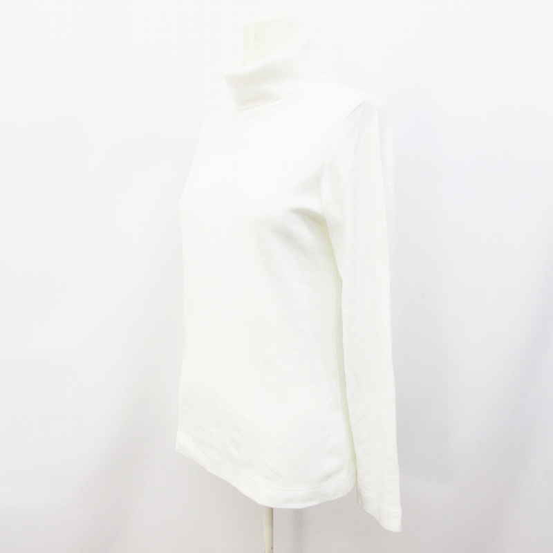 ユニクロ Uniqlo Heattech ヒートテック フリース タートルネック Tシャツ ロンt カットソー 長袖 無地 起毛 M 白 ホワイト系 38 レディース 064 ベクトルパーク