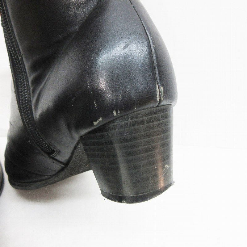 ハッシュアッシュ Hushush サイドゴア ブーツ 靴 シューズ ショート フェイクレザー M 約23 23 5cm相当 黒 ブラック系 レディース 064 ベクトルパーク