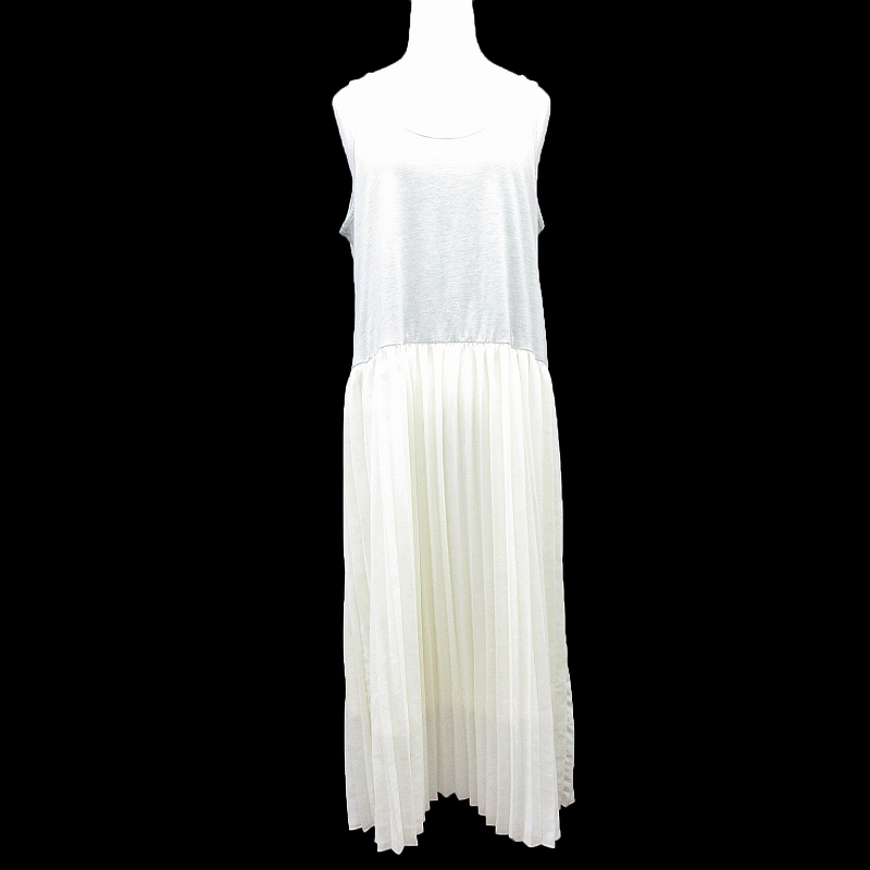 セポ Cepo ワンピース ノースリーブ M 白 ホワイト系 灰色 グレー系 レディース 064 ベクトルパーク