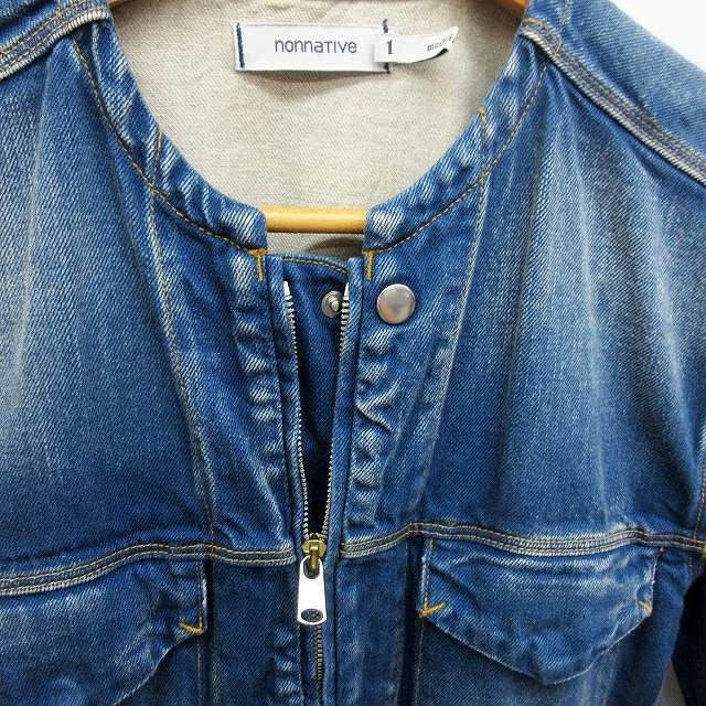 ノンネイティブ Nonnative Tracker Blouson Jkt デニム ジャケット ノーカラー ジージャン 1 Sサイズ相当 日本製 Nn J2709 美濃淡 メンズ 064 ベクトルパーク