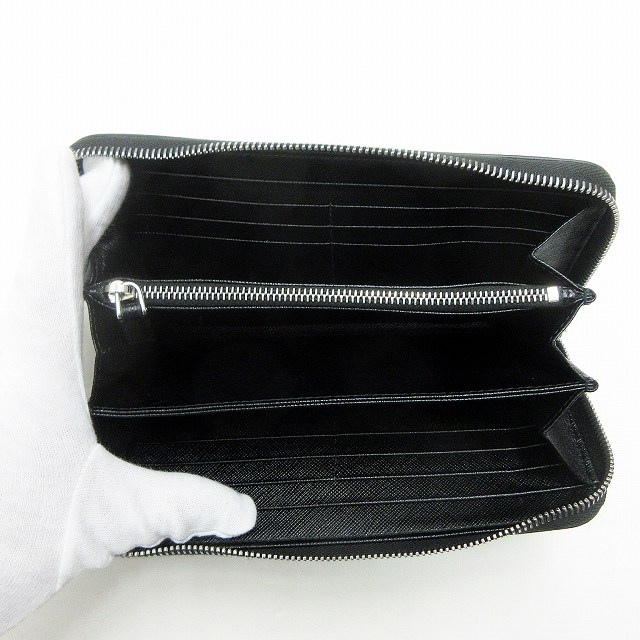 プラダ PRADA 極美品 フランケンシュタイン 総柄 サフィアーノ レザー 
