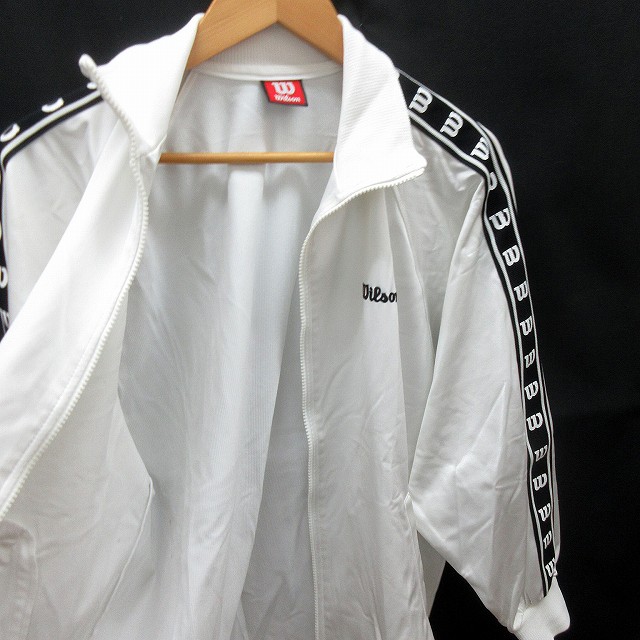 Wilson トラックジャケット ホワイト M ウィルソン WILSON トラック ジャケット ジャージー S～M 白