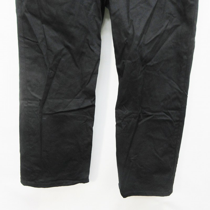 ジーユー Gu ストレッチ チノ ワイド パンツ ロング ジップフライ 綿 コットン ストレッチ S 黒 ブラック系 メンズ 064 ベクトルパーク