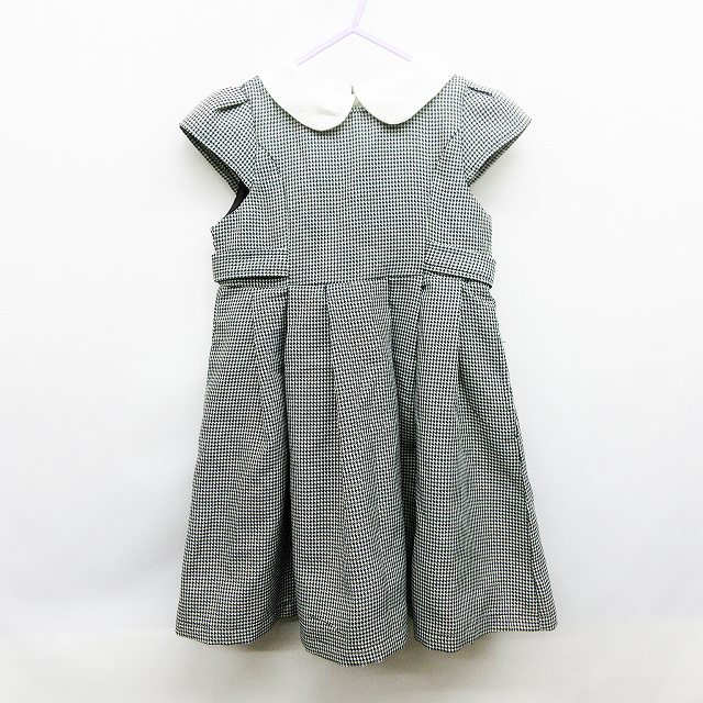 Petit Main プティマイン キッズ 子供服 半袖 ワンピース 110cm 千鳥格子柄 ラウンドカラー 45 キッズ 064 ベクトルパーク Petit Main プティマイン キッズ 子供服 半袖 ワンピース 110cm 千鳥格子柄 ラウンドカラー 45 キッズ 064 ベクトルパーク