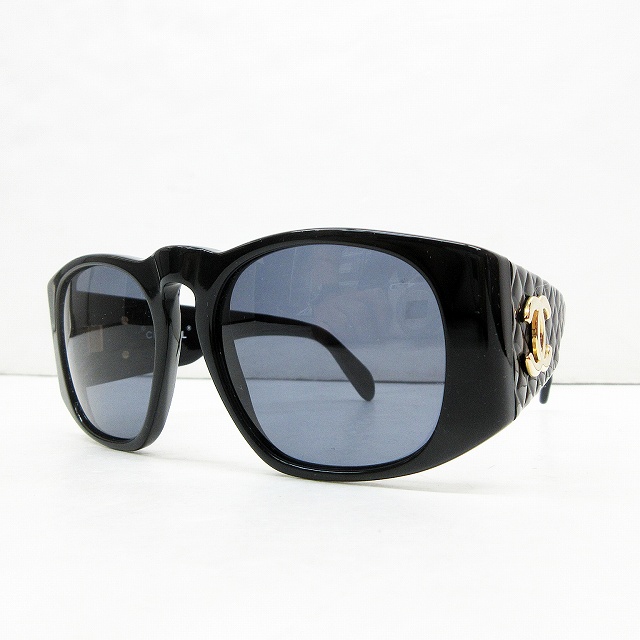 シャネル CHANEL サングラス マトラッセ ココマーク セルフレーム 黒  