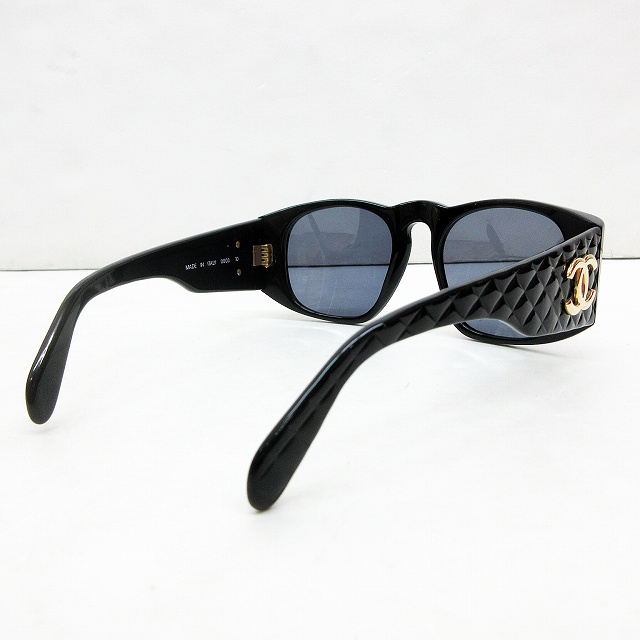シャネル CHANEL サングラス マトラッセ ココマーク セルフレーム 黒  