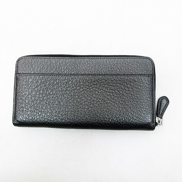 未使用品 コーチ COACH 23554 メタリック レザー ラウンドファスナー 