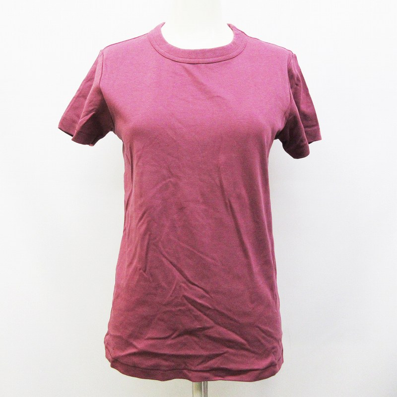 ユニクロ Uniqlo ユー U Tシャツ カットソー 半袖 丸首 無地 綿 コットン 100 M 紫 パープル系 50 レディース 064 ベクトルパーク