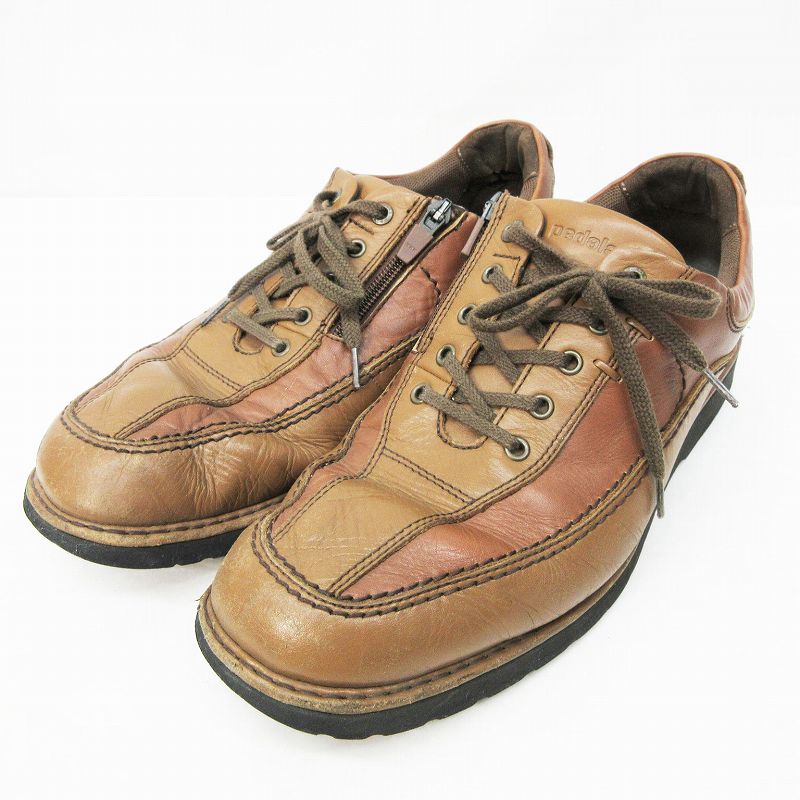 アシックス Asics ペダラ Pedala Wpw801 スニーカー 靴 ウォーキング シューズ フェイクレザー 27 茶 ブラウン系 メンズ 064 ベクトルパーク