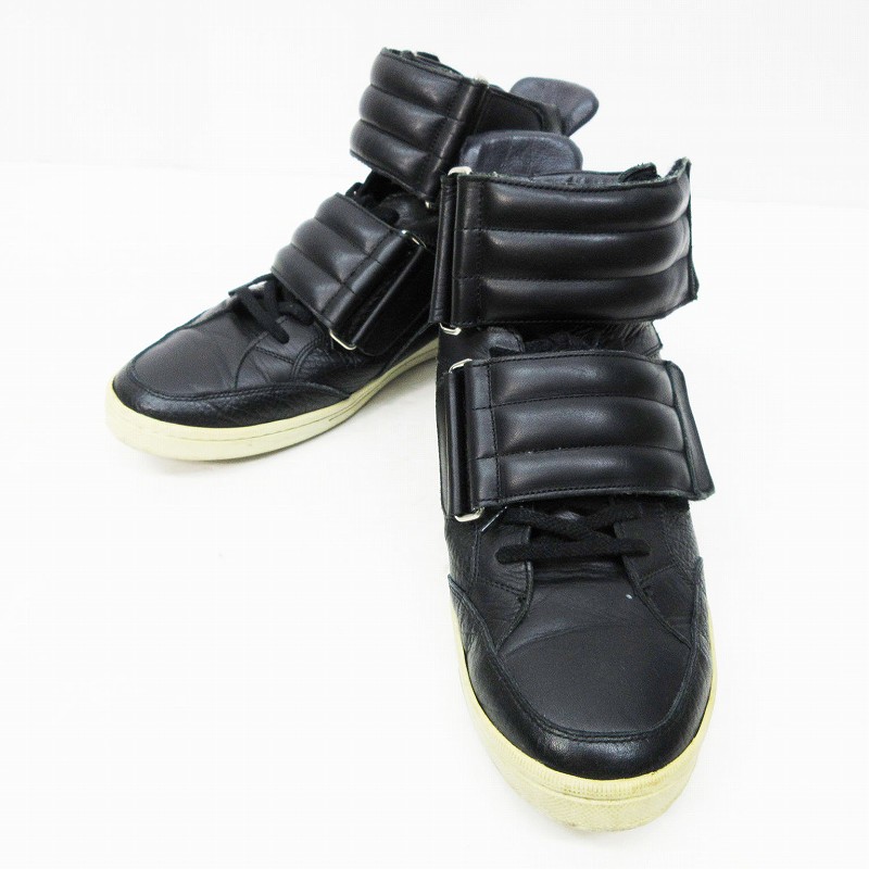カルバンクラインシーケー Calvin Klein C K Se0110 ハイカット スニーカー 靴 シューズ ベロクロ レースアップ レザー 26 5cm 黒 ブラック系 メンズ 064 ベクトルパーク