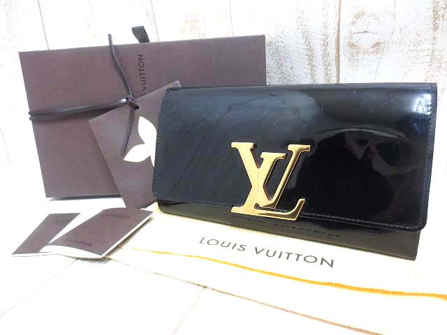 ルイヴィトン LOUIS VUITTON ヴェルニ M61316 ポルトフォイユ ルイーズ  