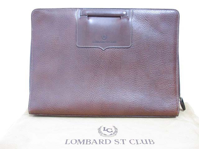 マルエム LOMBARD S.T CLUB 本革 レザー ブリーフケース ダーク
