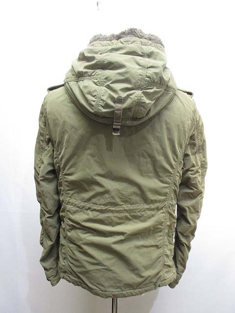 【ジョンブル】（M）モッズコート ミリタリーコートカーキ ファーフード 中綿 ジョンブル】（M）モッズコート ミリタリーコートカーキ ファーフード