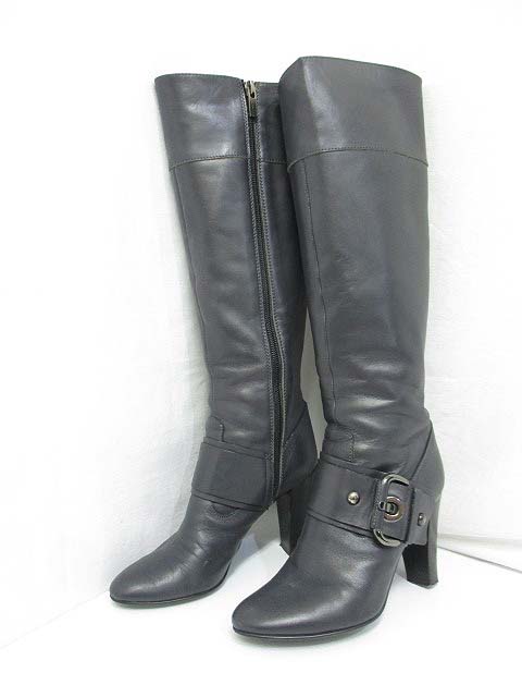 ダイアナ DIANA レザー ロング ブーツ 21.5cm ダークグレー ダイアナ DIANA レザー ロング ブーツ 21.5cm ダークグレー