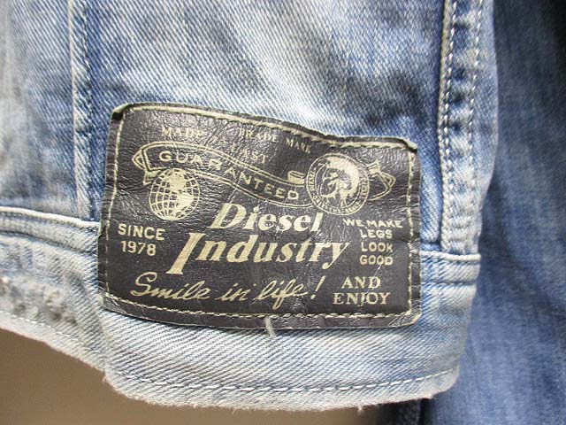 ディーゼル DIESEL JUZICON デニム ジャケット S 青 JOGG JEANS ジョグ 