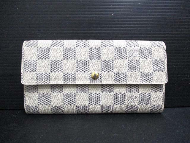 美品 ルイヴィトン LOUIS VUITTON ダミエ アズール ポルトフォイユ