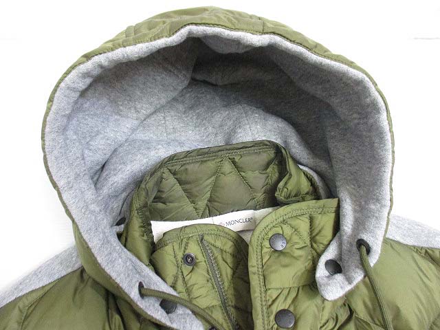 モンクレール MONCLER MAGLIA GILET ダウン ベスト M オリーブ グレー 