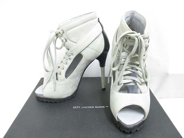 ユナイテッドヌード UNITED NUDE ブーティー スエード オープントゥ 