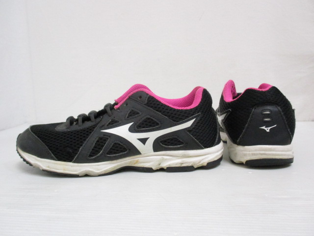ミズノ MIZUNO SBS1016 スニーカー ランニング シューズ 21.5 黒
